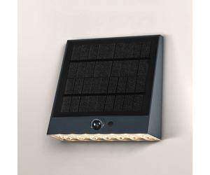 Aplique de pared solar OSRAM ENDURA STYLE FIN, gris, sensor, IP54
