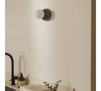 Aplique de pared Torrano 13 de Globen Lighting, verde, cristal, IP44