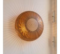 Aplique de pared UMAGE Clava up, Ø 49 cm, madera clara