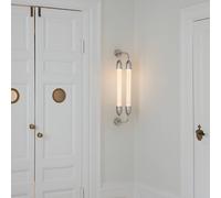 Aplique de pared UMAGE Lemon Squeeze 2 luces, longitud 77 cm color acero