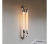 Aplique de pared UMAGE Lemon Squeeze 2 luces, longitud 94 cm color acero True