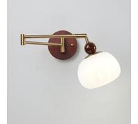 Aplique de pared vintage con brazo oscilante, enchufable, de mediados de siglo, estilo granja, con cadena de tracción, luz de lectura montada en la pared, lámpara de pared antigua con cableado para do