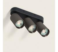 LEDKIA Aplique de Techo Aluminio Aritz 3 Foco Blanco