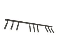 Aplique De Techo Negro Ajustable De Metal G9 L:116 Cm 9 Focos