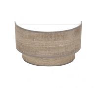 Aplique detalle en color gris modelo doble smile madera fabrilamp