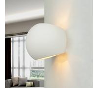 Aplique Downlight Pantalla de Bola Yeso Blanco para Pintar Klein E27 Wandleuchte