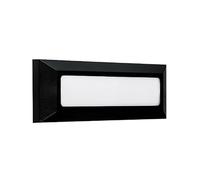 Aplique EIRIZ IP65 1x4W LED 300lm 4000K L.23xAn.2,5xAl.8cm ABS PC negro