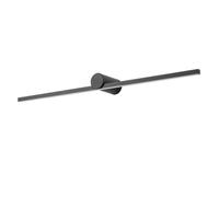 Aplique Espejo Baño Apliques de pared minimalistas modernos, luces LED negras largas y lineales for tocador, luces for espejo de baño, accesorio de pared for espejo de maquillaje.(White light,40cm)