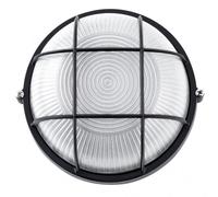 Aplique ext. aluminio apus grand. 1xe27 negro ip44 11x25x25 cm