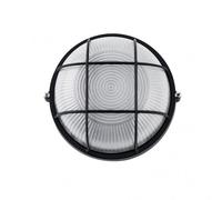 Aplique ext. aluminio apus pequeño 1xe27 negro 9x17,5x17,5 cm ip44