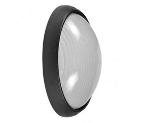 Aplique ext. aluminio vega grande 1xe27 negro 11x32x20,5 cm ip44
