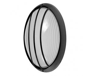 Aplique ext.oval aluminio aquila grand 1xe27 neg 11x32x20,5 cm ip44