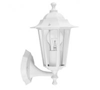 Aplique exterior aluminio auriga 1xe27 blanco ip44 32x22x17 cm