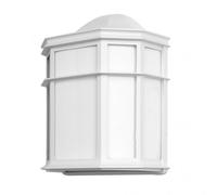 Aplique exterior aluminio bellatrix 1xe27 blanco 25x11x19,5 cm ip44