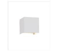 Aplique exterior aluminio color blanco serie davos xl 10cm