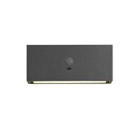 Aplique exterior aluminio color gris serie top 17cm