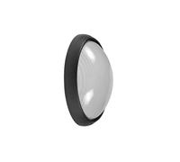 Abrila Vega Negro - Aplique Exterior Moderno Aluminio / Cristal 44 Ip