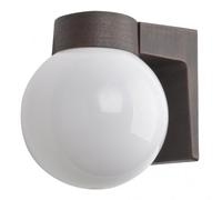 Aplique exterior aluminio procyon 1xe27 marron 18x15x18 cm ip44