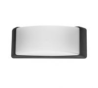 Aplique exterior azuki 1xe27 negro ip65 policarbonato 12,9x32x13 cm