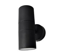 Aplique exterior becala 2xgu10 negro ip44 15,2x7,3x11,3 cm