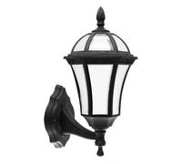 Aplique de exterior policarbonato color negro serie comino 17cm