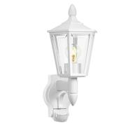 Aplique exterior con sensor L15 (60 W, 24 x 19 x 41 cm, Blanco, IP44)