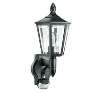 Aplique exterior con sensor L15 (60 W, 24 x 19 x 41 cm, Negro, IP44)