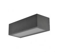 Abrila Conga Gris Oscuro - Aplique Exterior Moderno Aluminio / Cristal 54 Ip