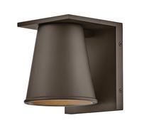 Aplique Exterior Downlight GU10 LED IP44 H: 15cm En Bronce Lámpara De Pared Casa