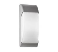 Aplique exterior espelta 1xe27 gris ip65 policarbonato 32x12,9x13 cm