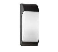 Abrila Espelta Negro - Aplique Exterior Moderno Policarbonato 65 Ip