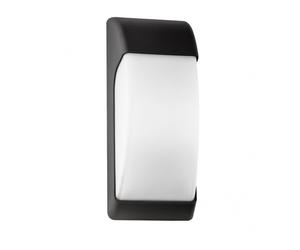 Aplique exterior espelta 1xe27 negro ip65 policarbonato 32x12,9x13 c