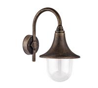 Aplique exterior hinojo 1xe27 oro viejo ip44 policarbonato 40,8x21,7x3