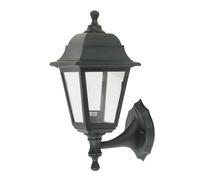 Aplique Exterior IP44 Policarbonato Negro 1xE27 35x15x19.7 cm - Ideal para iluminación de jardines y fachadas.