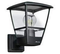Aplique exterior L 10 (15 W, 22,4 x 17,5 x 24,2 cm, Negro, IP44, Sin sensor de movimiento)
