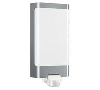 Aplique exterior LED con sensor L 240 S (9,3 W, L x An x Al: 8,1 x 16,5 x 30,5 cm, Blanco/Acero inoxidable, Blanco cálido)