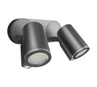 Aplique exterior LED con sensor Spot Duo S (14,95 W, L x An x Al: 9,8 x 24,7 x 17,5 cm, Antracita, Blanco cálido)