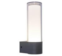 Aplique exterior LED Dropa (10 W, 8,2 x 11,2 x 26 cm, Gris oscuro, IP44)