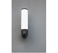 Aplique exterior led elara 1300 lm gris color luz ajustable con detector de movimiento ip44