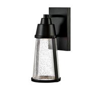 Aplique Exterior LED GU10 IP44 3000 K 30,7 Cm Alto Negro Lámpara Downlight