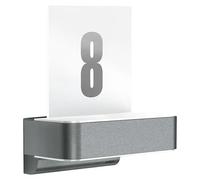 Steinel L 820 SC Lámpara LED de pared para exteriores, aluminio, antracita | con consumo de 9,8 W, 679 lúmenes, número de casa y sensor de movimiento iHF de 160°, conectable y control por aplicación