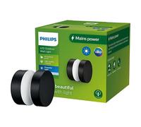 Aplique exterior LED Lavanda (6 W, 10 x 10 x 8,7 cm, Negro, Negro, IP44, Horizontal)