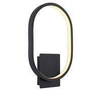 Aplique exterior LED Naggy (11 W, 5 x 20 x 32 cm, Negro, IP44)