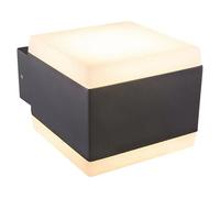 Aplique exterior LED Slice (11,5 W, Gris, IP44, An x Al: 11 x 9 cm, No regulable)