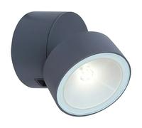 Aplique exterior LED Trumpet (6,7 W, L x An x Al: 8,7 x 8,5 x 11 cm, Gris)