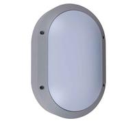 Aplique exterior metal color gris serie amazonas 18.5cm 18.5 cm