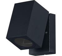 OSRAM Aplique de exterior ENDURA Classic Cube ADJ WALL, negro, casquillo GU10 (máx. 35W), puede equiparse con una lámpara normal o inteligente, cabezal direccional, protección IP44