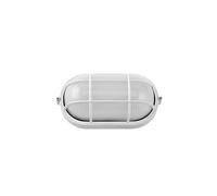 Aplique exterior oval aluminio Apus grande 1xE27 blanco