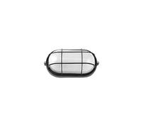 Aplique exterior oval Apus pequeño 1xE27 negro