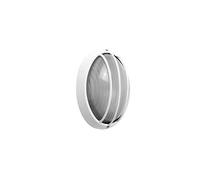 Aplique exterior oval Aquila pequeño 1xE27 blanco